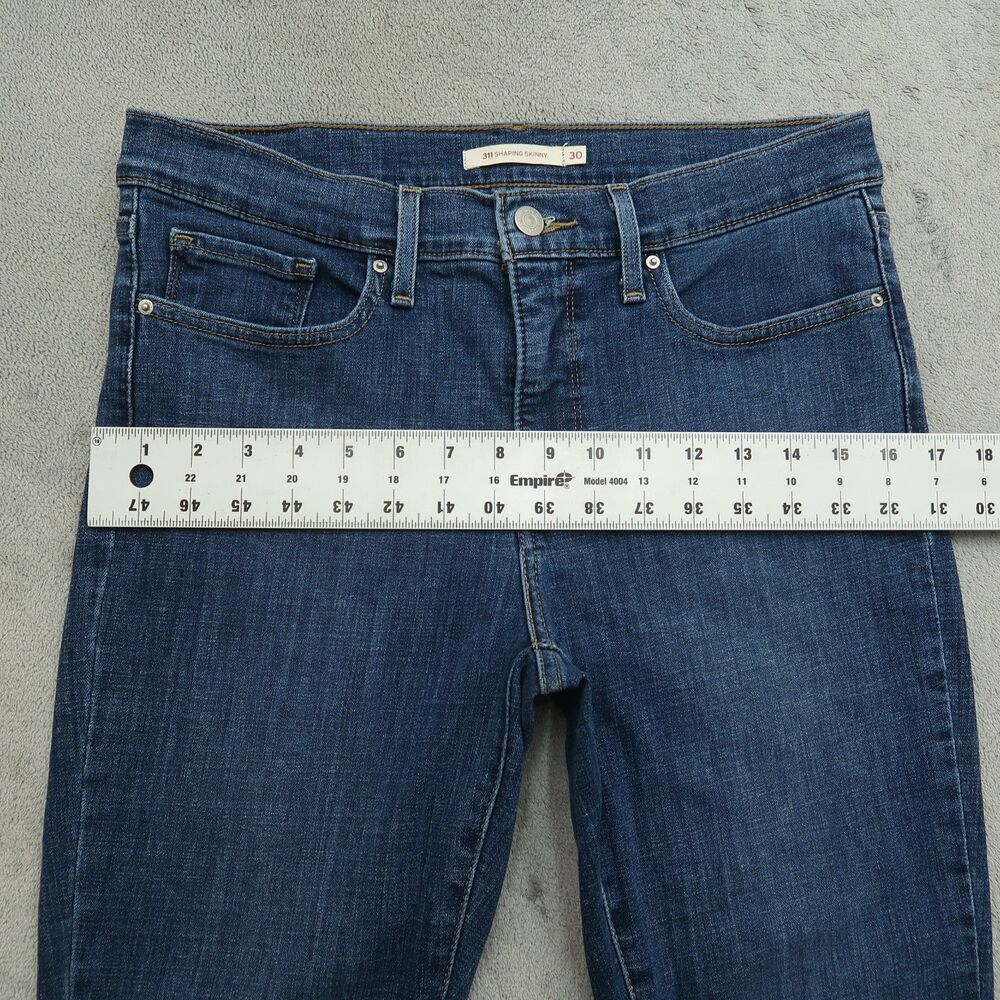 Levi's 311 Jeans Women's Size 30 Blue Mid-Rise Shaping Skinny Denim 28.5" Inseam - Picture 9 of 16